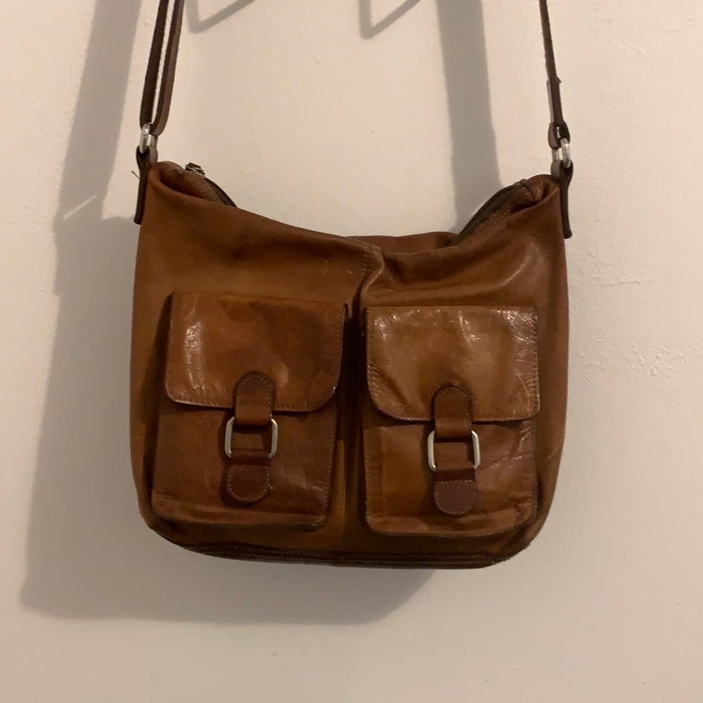 Distressed Leather Jack Georges handbag!